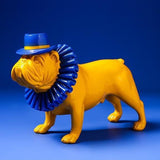 Sculpture Bulldog Français Jaune