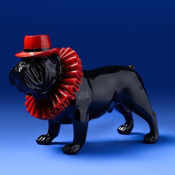 Sculpture Bulldog Français Noir