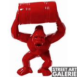 Sculpture Gorille XXL Rouge