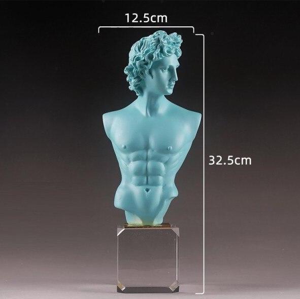 Statue Apollon Turquoise