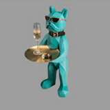 Statue Bulldog Turquoise