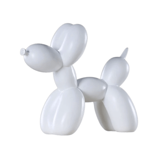 Figurine de chien ballon en résine 28 x 11 x 27 cm Figurine de chien ballon en résine 28 x 11 x 27 cm