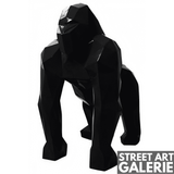 Statue Gorille Résine Géant Noir