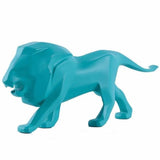 Statue Lion Bleu