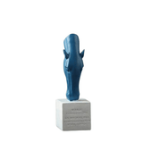 Statue Tête de Cheval Bleue