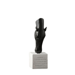 Statue Tête de Cheval Noire
