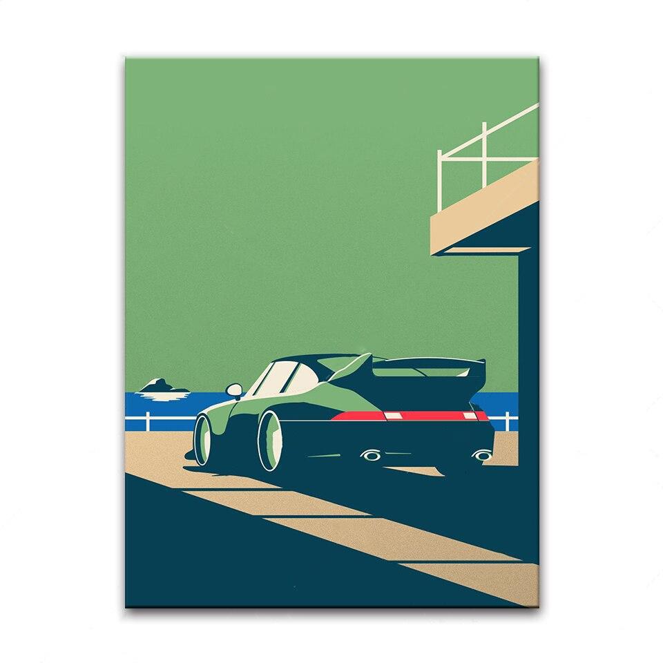 Tableau Porsche 911 Verte