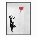 Tableau Banksy Fille Ballon Rouge