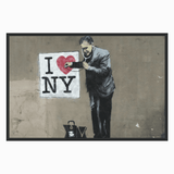 Tableau Banksy I Love New York