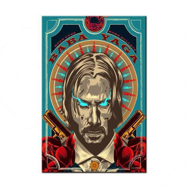 Tableau John Wick Bleu