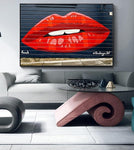 Peinture Lèvre Rouge