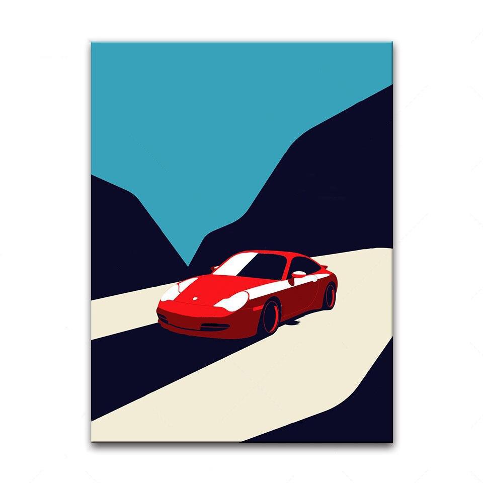 Tableau Porsche 996 Rouge