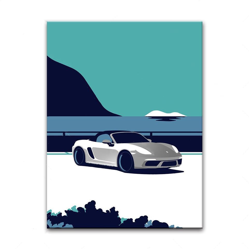 Tableau Porsche Boxster Gris