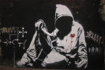 Toile Banksy Hoodie And Knife