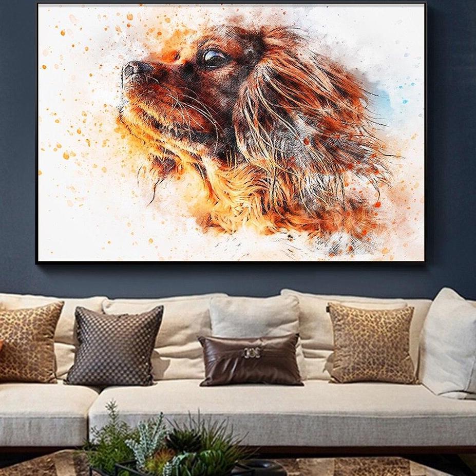 Toile Peinture Chien