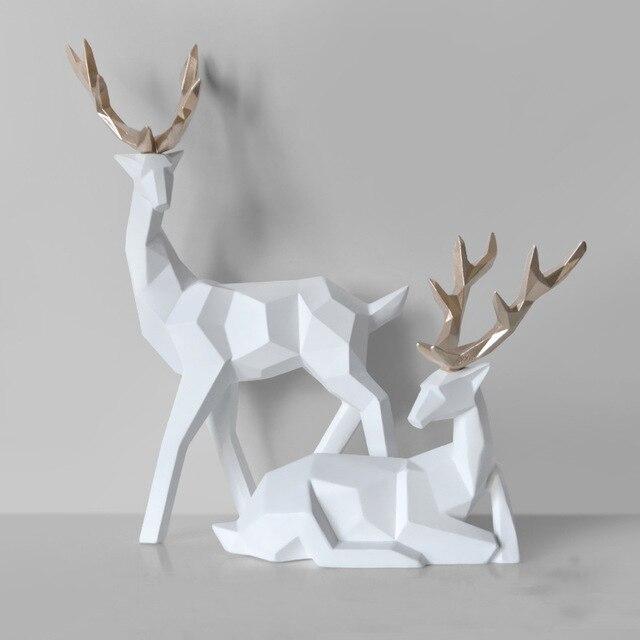 Statue Cerf Blanc