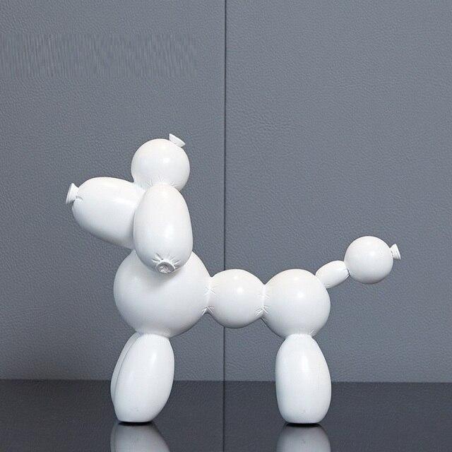 Statue Chien Ballon Design Blanc