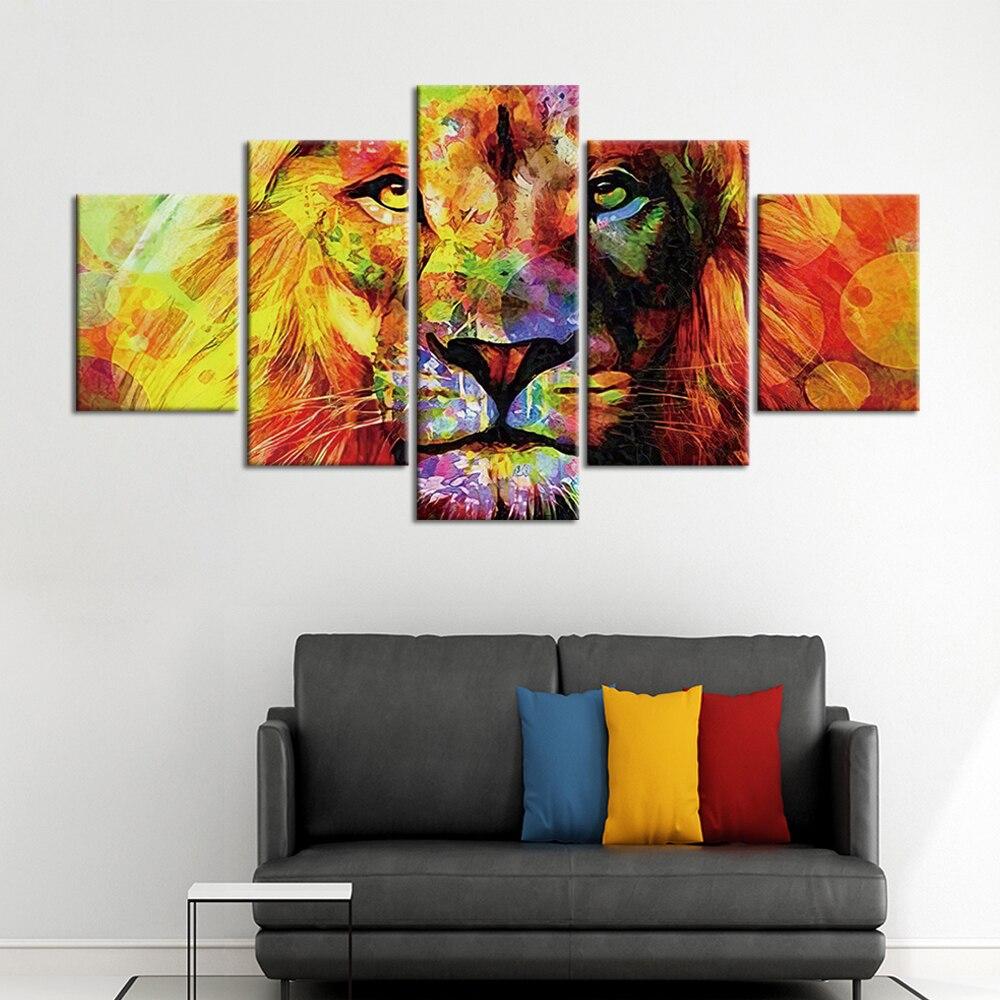 Peinture Lion Grand Format