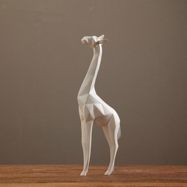 Statue Girafe Blanche