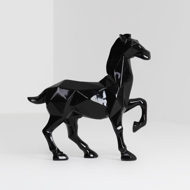 Statue Cheval Noir