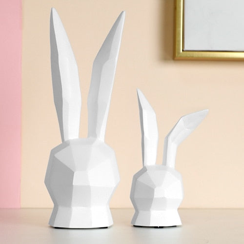 Statue Lapin Blanche