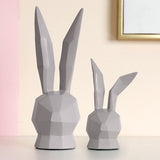 Statue Lapin Grise
