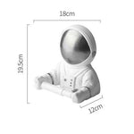 Porte Papier Toilette Astronaute Argent