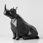 Statue Rhinocéros Noir