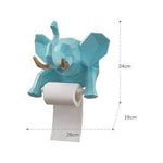 Porte Papier Toilette Éléphant Mural Turquoise