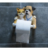 Porte Papier WC Chien et Chat
