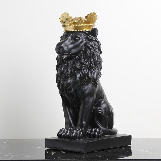 Statue Lion Noir