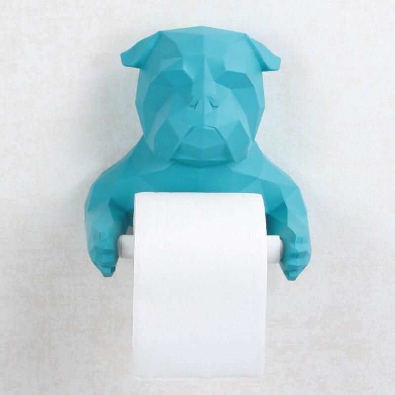 Porte Papier WC Chien Géométrique