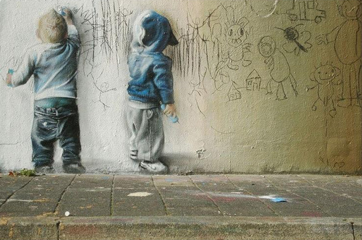 Street Art Banksy Enfants
