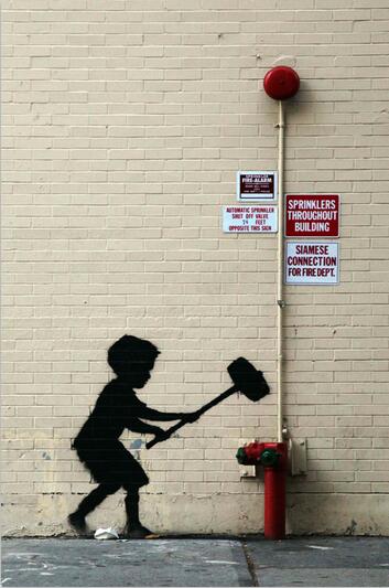 Banksy Hammer Boy