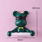 Porte Papier Toilette Ours Original Vert