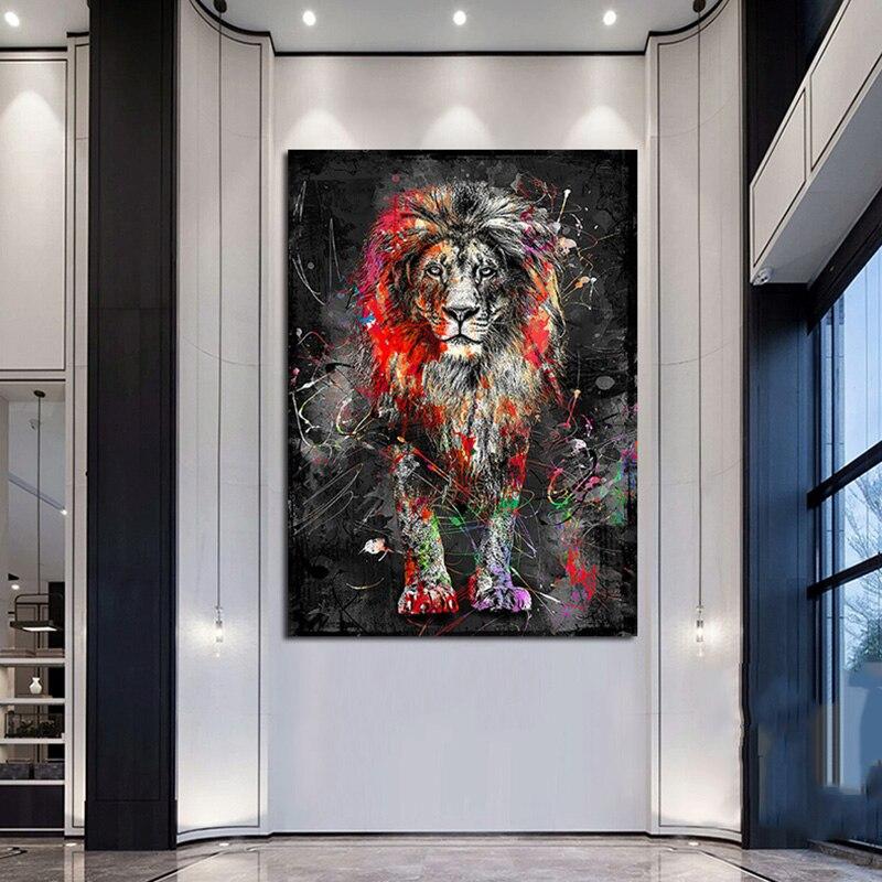 Toile Lion Moderne