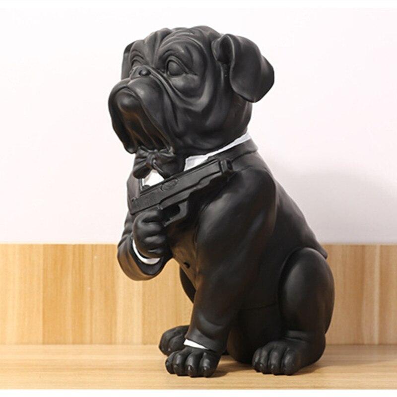 Sculpture Chien James Bond