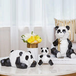 Statue Famille Panda