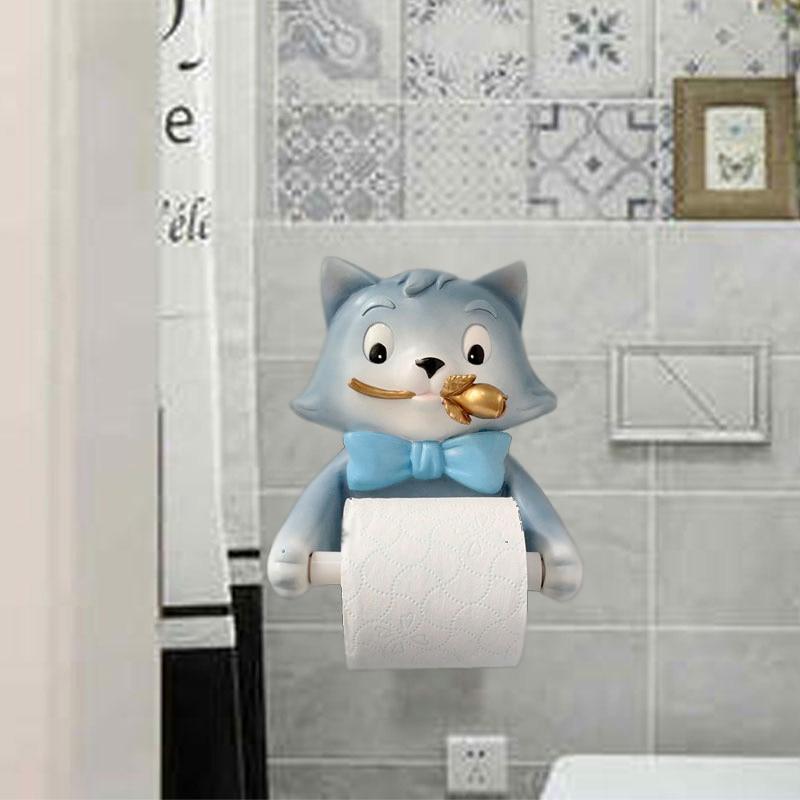 Porte Papier WC Chat Noeud Papillon