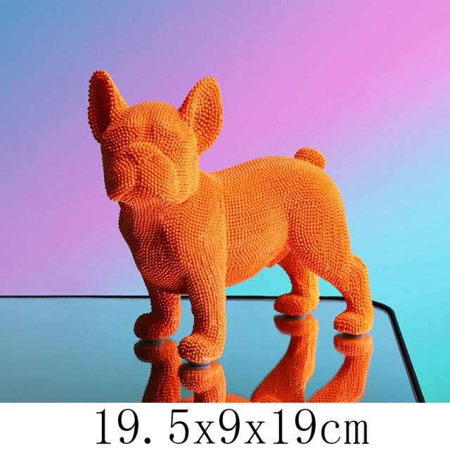 Statue Bouledogue Original Orange