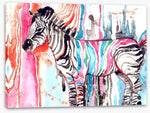 Tableau Zèbre Multicolore