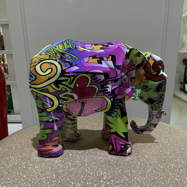 Éléphant Multicolore