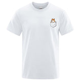 T-Shirt Chat Poche