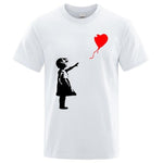 T-Shirt Banksy Fille Ballon