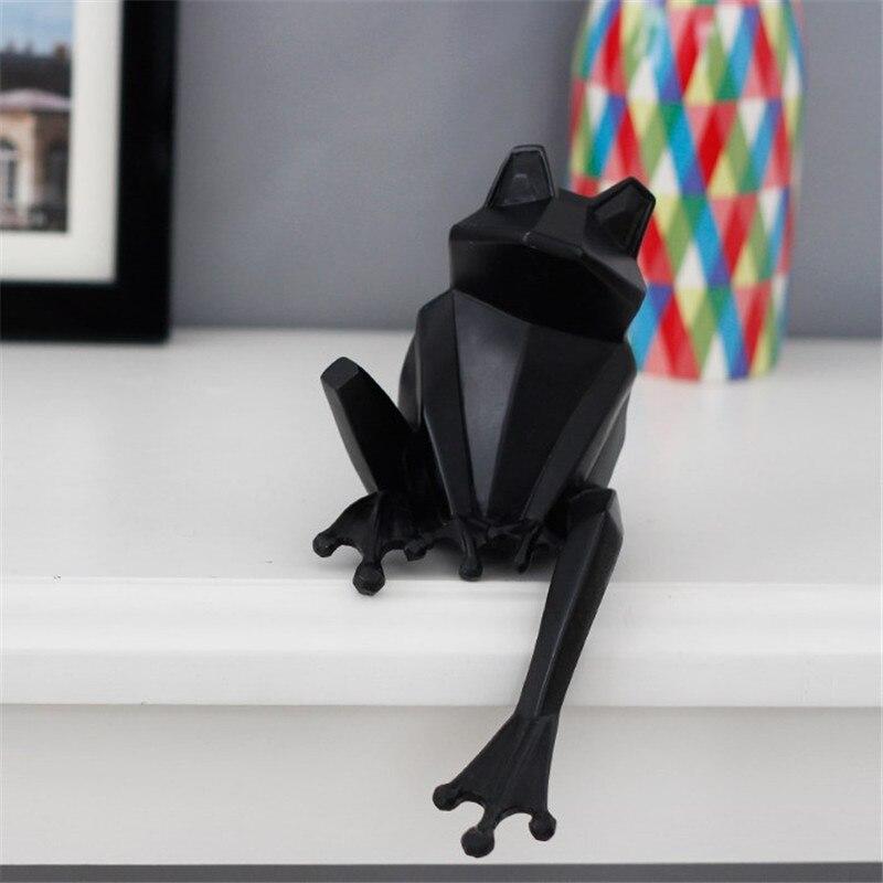 Statue Grenouille Design Noire