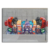 Tableau Street Art Banksy Robot Art